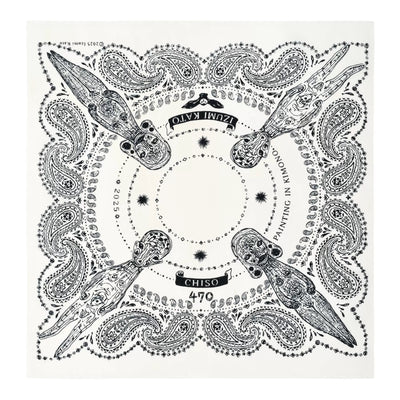 Izumi Kato x Chiso - Fukusa Handkerchief (Black)