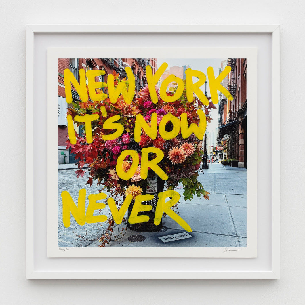 Lewis Miller Design x Benny Cruz | New York It's Now or Never (Yellow)