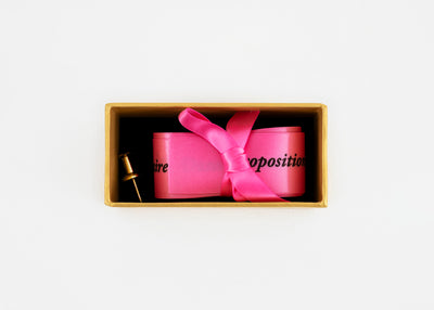 Sophie Calle - Proposition pour un rituel d'anniversaire, 2026 (Lipstick Pink)