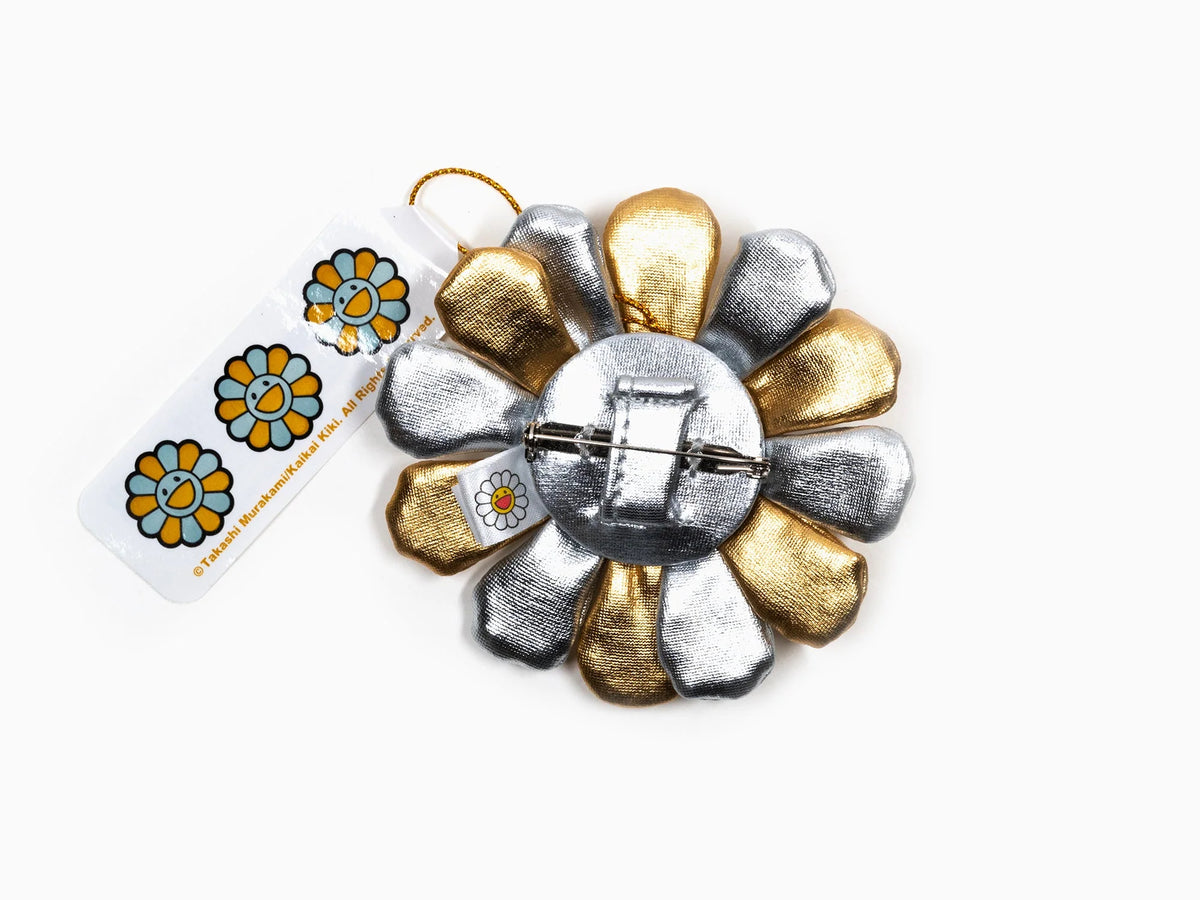 アクセサリー Kisaragi Takashi Murakami - Plush Flower Pin Keychain - Gold & Silver