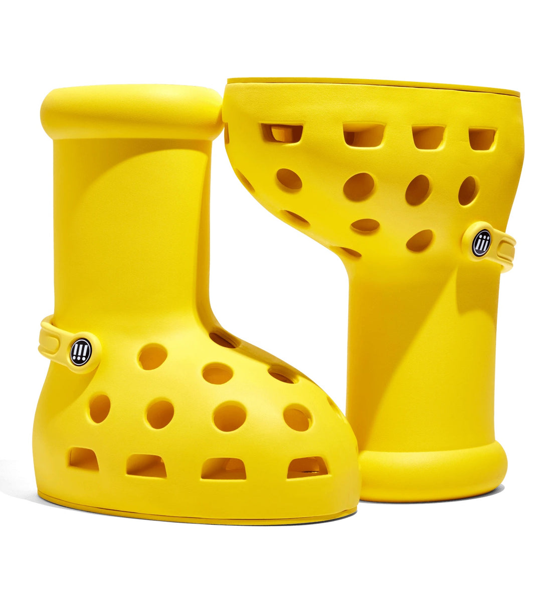 MSCHF x Crocs Big Red Boots Yellow Perrotin New York