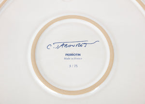 Claire Tabouret - Portrait with Curls - Stoneware Plate