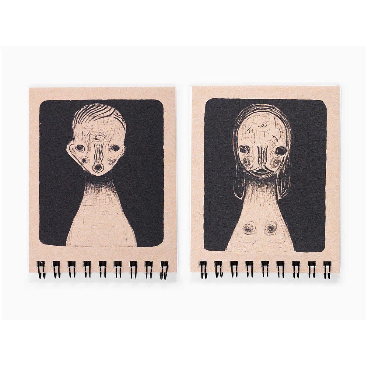 Izumi Kato - Spiral Ring Small Notebook (Boy & Girl)