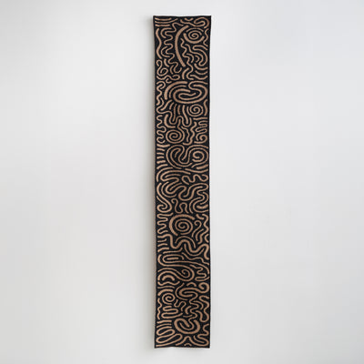 Josh Sperling - Squiggle Scarf (Black & Camel)
