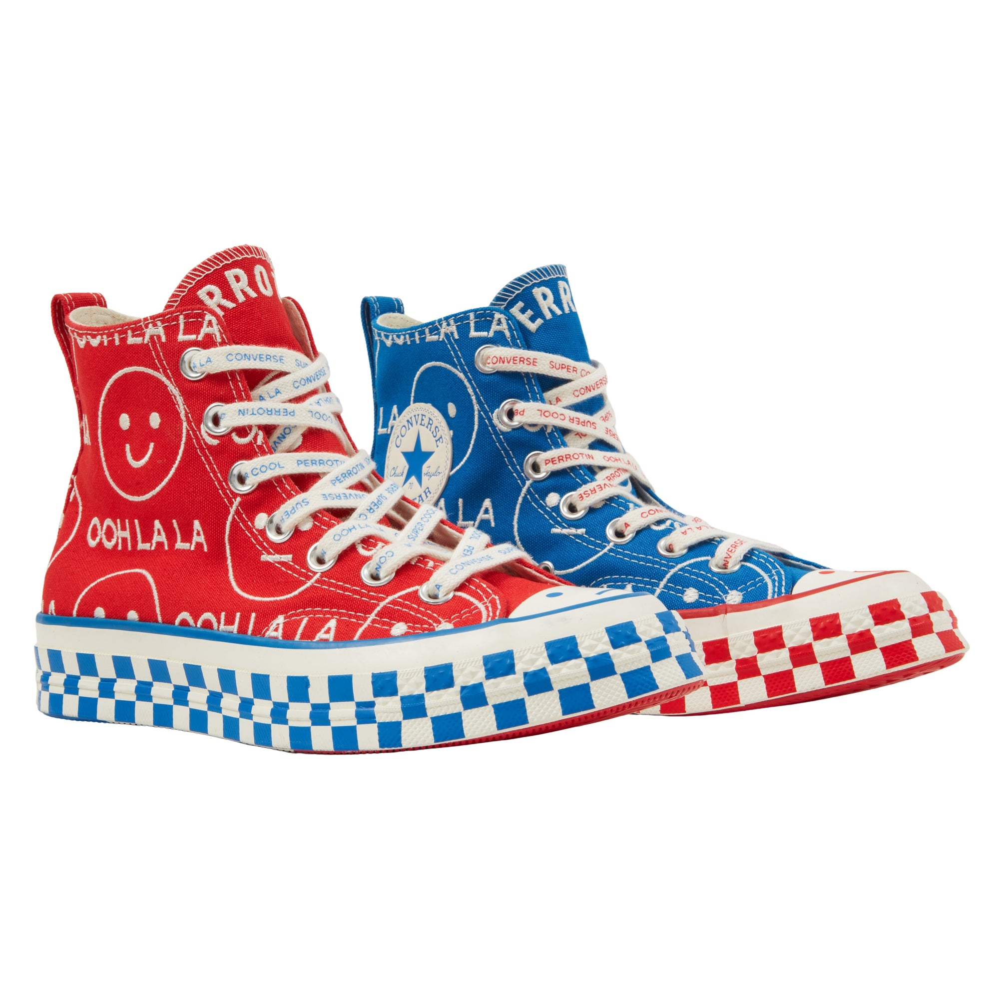 Nina Chanel Abney x Converse - Chuck 70 (Red/Blue) Shoes