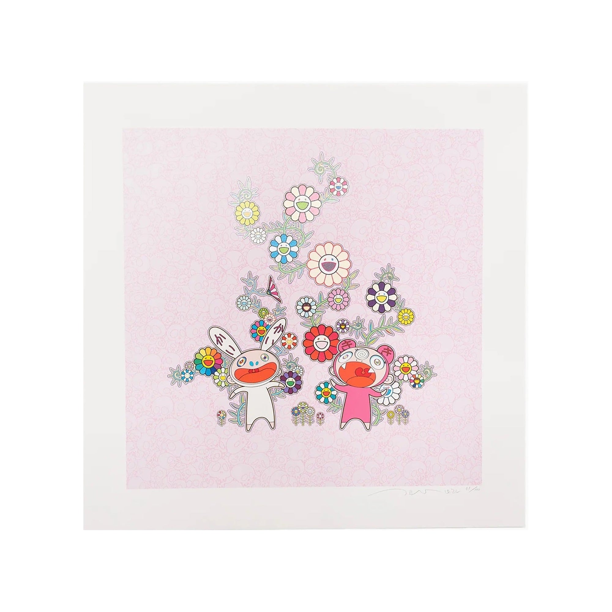 Takashi Murakami - Snow, Moon, and Flower: Flowers with Kaikai and Kiki