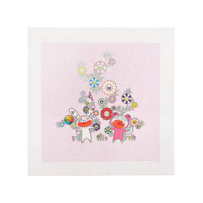 Takashi Murakami - Snow, Moon, and Flower: Flowers with Kaikai and Kiki