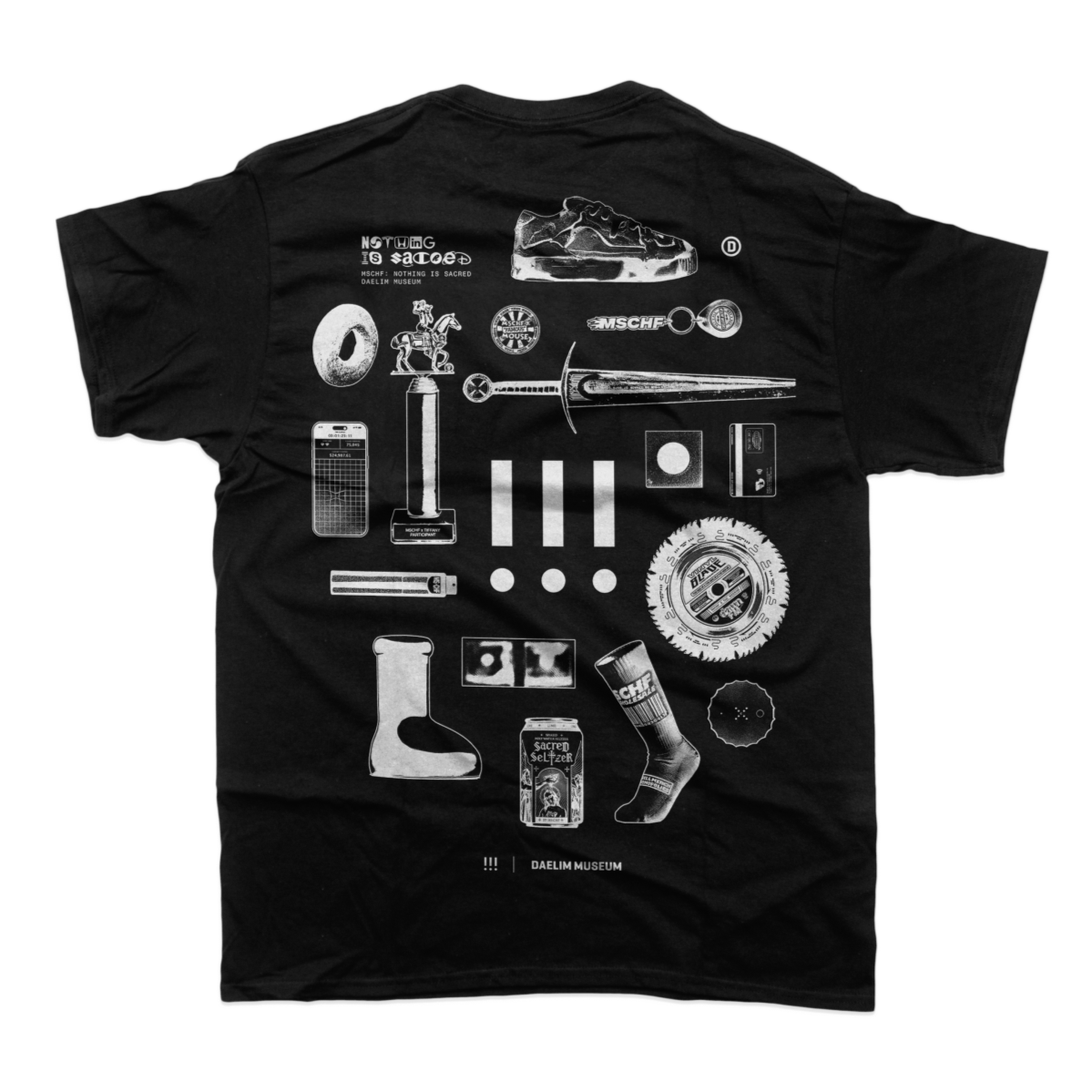 MSCHF - Nothing is Sacred: T-Shirt (Black) – Perrotin New York