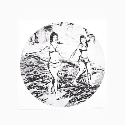 Claire Tabouret x Alex Somers x Aska Matsumiya - Light Past Blue Vinyl Record + Print