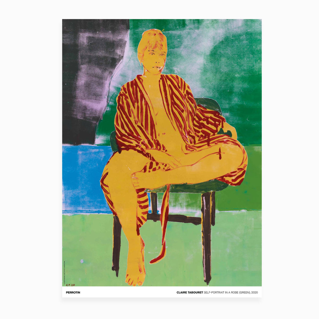 Claire Tabouret - Exhibition Poster: Self Portrait in a Robe (Green)