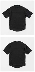 Izumi Kato x D-VEC Almost Black - Cotton Plating Short T-Shirt