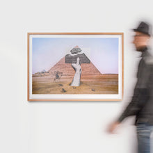 Load image into Gallery viewer, JR - Trompe l'oeil, Greetings from Giza, 21 Octobre 2021, 6h01, Giza, Egypte, 2021