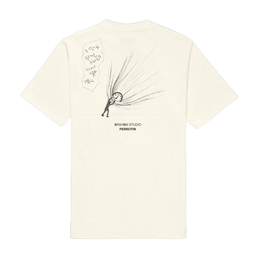 Daniel Arsham - 20 Years: T-Shirt - Falling Clock (Cream)