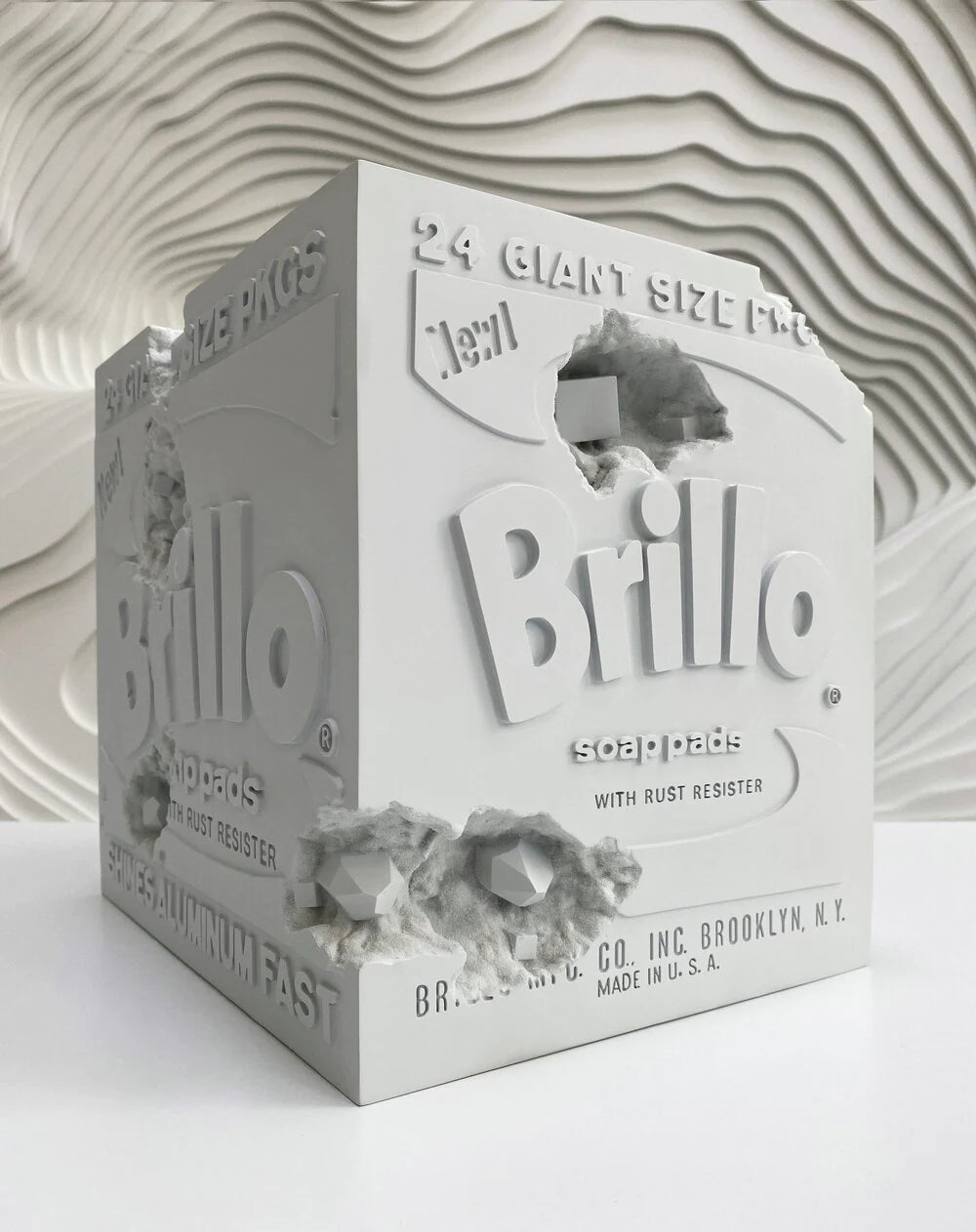 Daniel Arsham - Eroded Brillo Box (Blue)