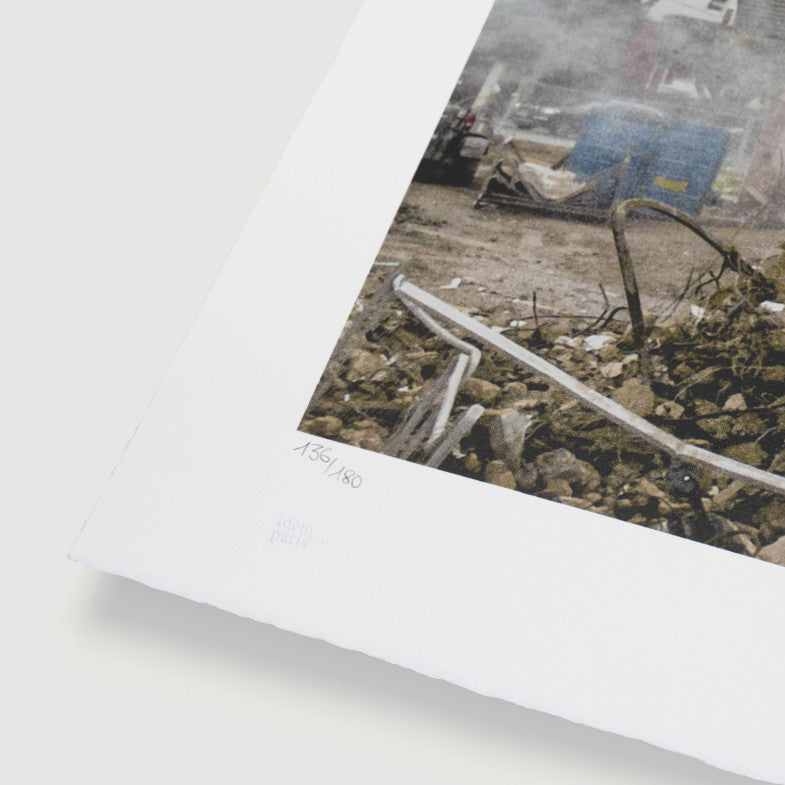 JR - 28 Millimètres, Portrait d'une génération, B5, Destruction 1, Montfermeil, France, 2025