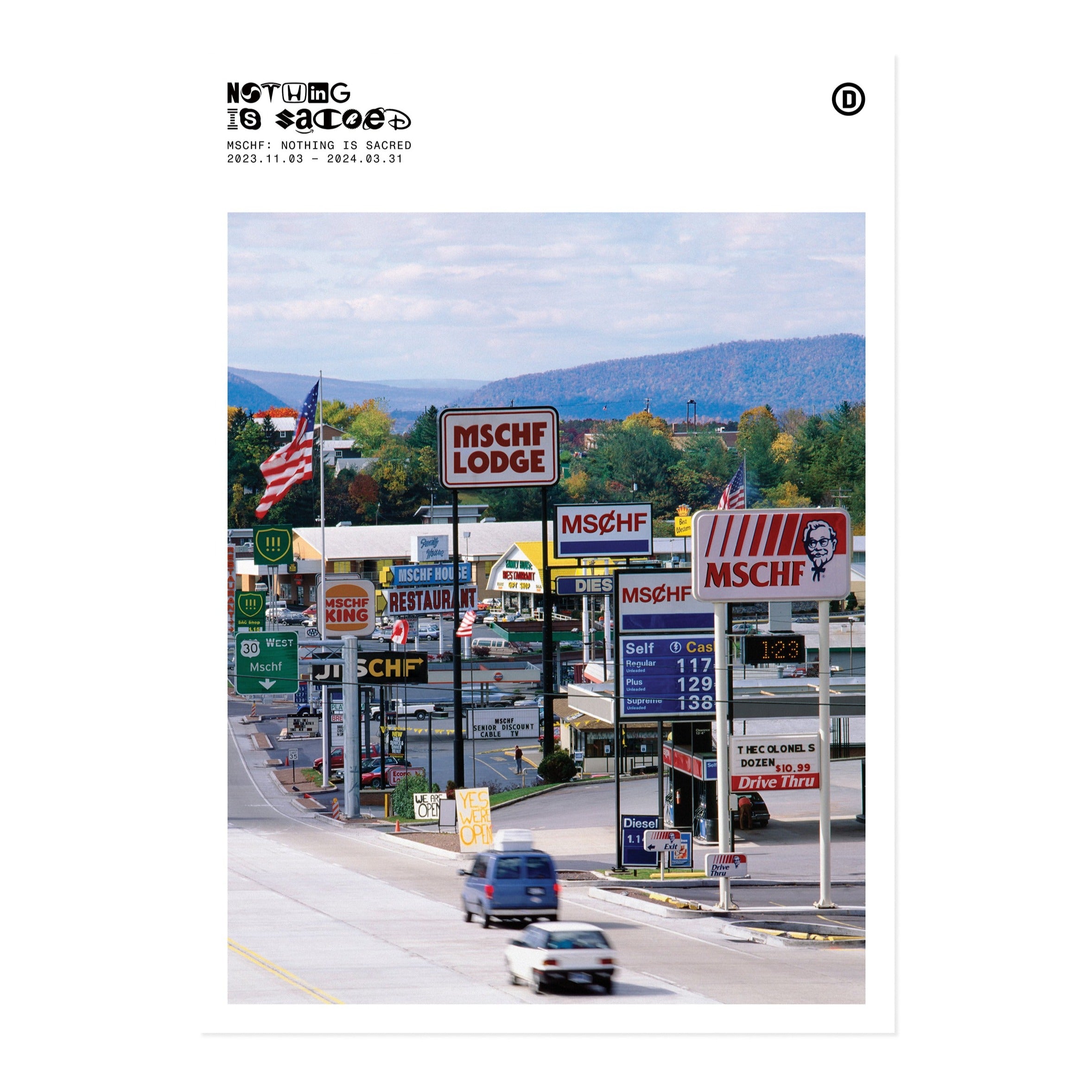 MSCHF - Nothing is Sacred: Poster (Lodge) – Perrotin New York