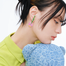 Load image into Gallery viewer, Takashi Murakami x Liquem - Cherry Earrings (Baby Pink)
