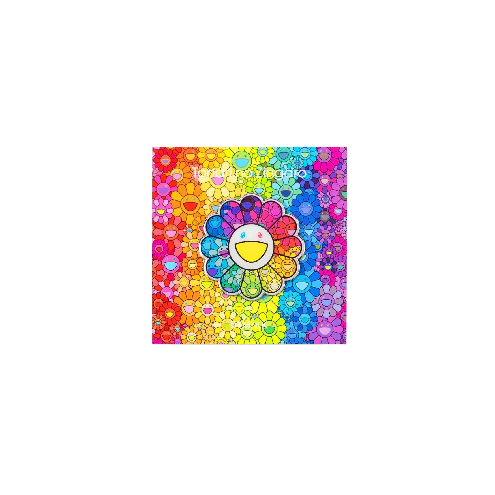 Takashi Murakami - Enamel Pin - Superflat Multicolor Flowers
