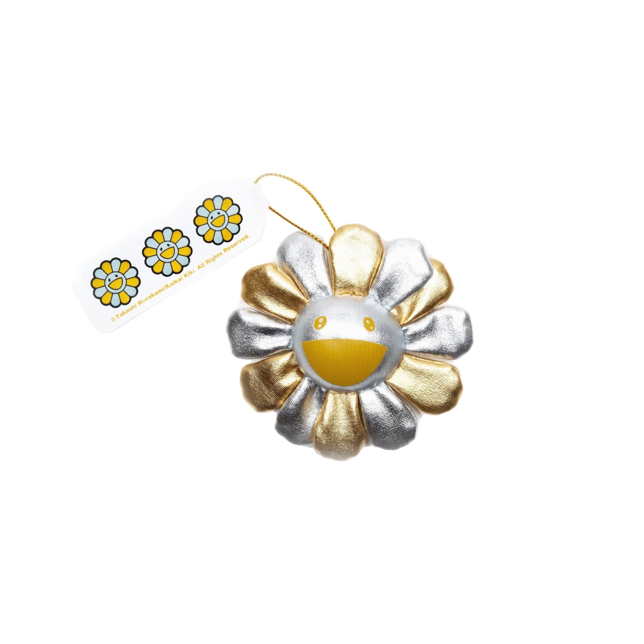 アクセサリー Kisaragi Takashi Murakami - Plush Flower Pin Keychain - Gold & Silver