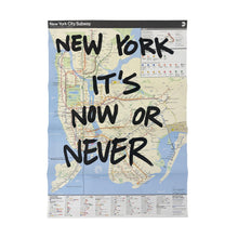 Load image into Gallery viewer, Benny Cruz - Subway Map Gratitude (New York It&#39;s Now or Never)
