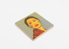 Load image into Gallery viewer, Claire Tabouret - Makeup (Red Coat) Tile
