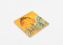 Load image into Gallery viewer, Claire Tabouret - Self-Portrait at the Table (Orange) Tile
