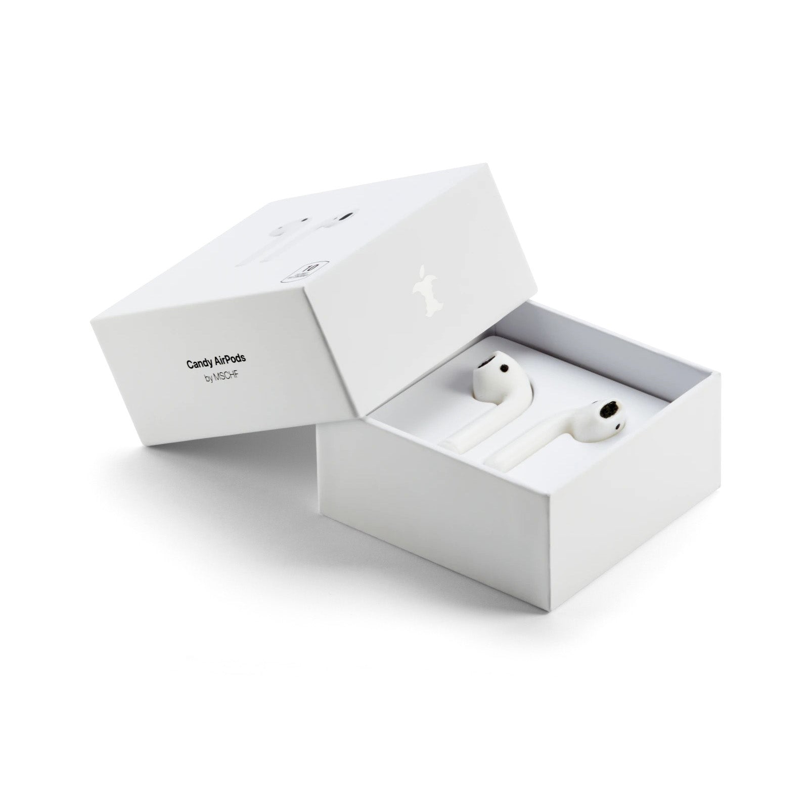 MSCHF Candy AirPods exhibited at Perrotin New York