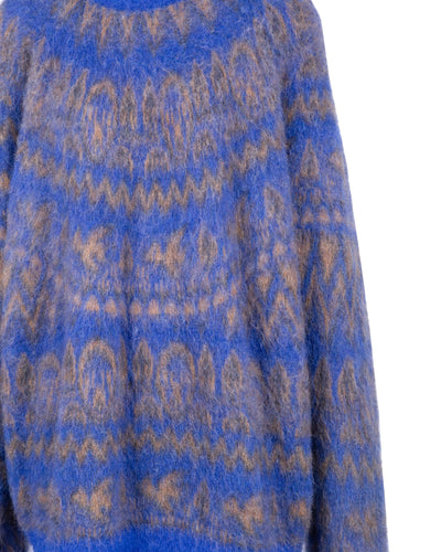 Izumi Kato x Anteprima - Fair Isle Spazzolato Sweater (Blue)