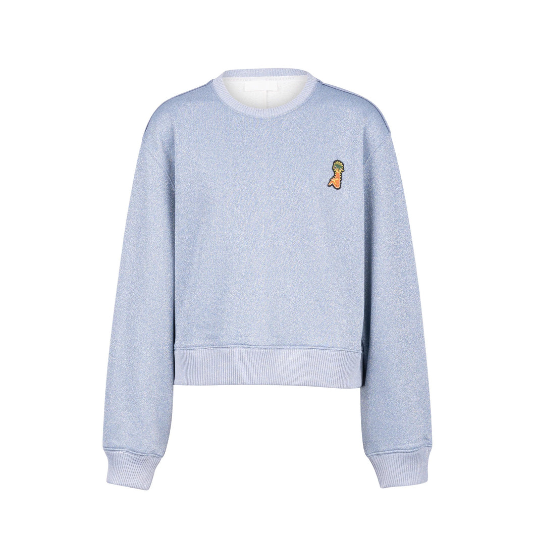 Izumi Kato x Anteprima - Shiny Terry Sweater (Blu Grigio)