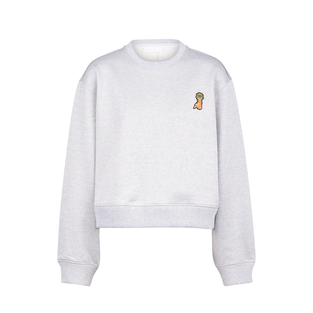 Izumi Kato x Anteprima - Shiny Terry Sweater (Grigio Perla)