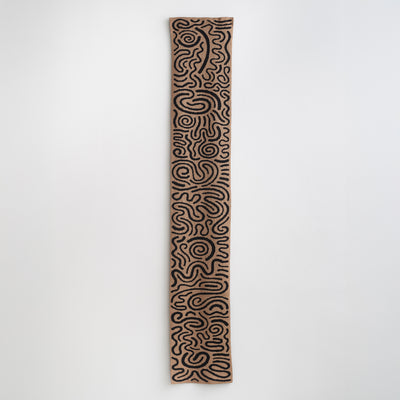 Josh Sperling - Squiggle Scarf (Black & Camel)
