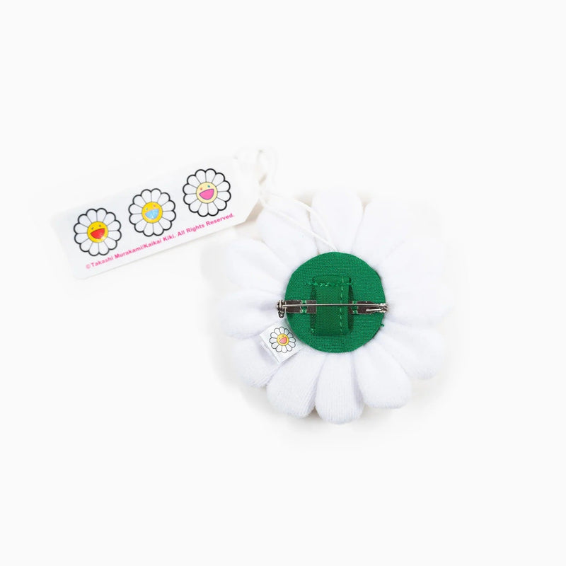 Takashi Murakami - Plush Flower Pin Keychain - White