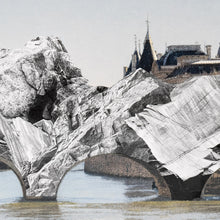 Load image into Gallery viewer, JR - La Caverne du Pont Neuf, vue en aval, Paris, France, 2026
