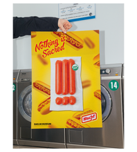 Load image into Gallery viewer, MSCHF - Nothing is Sacred: Poster (Hot Dog)
