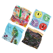 Load image into Gallery viewer, RxART BENEFIT | Artist Napkins (Set A: Nina Chanel Abney, Dan Colen, Alexis Rockman, Hilary Pecis)
