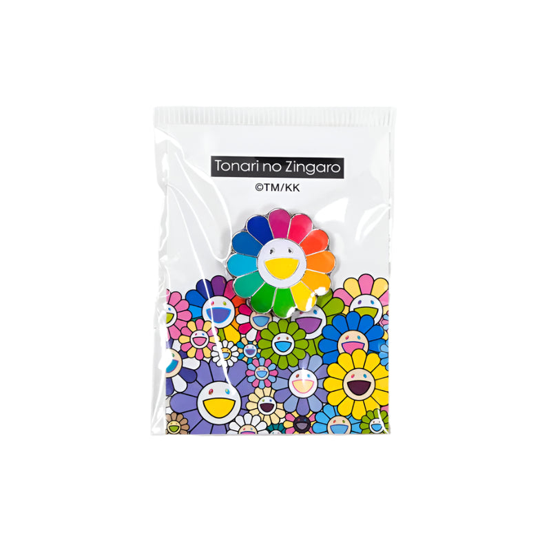 Takashi Murakami - Enamel Pin - Rainbow White Flower (Small)