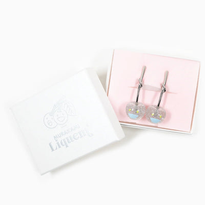 Takashi Murakami x Liquem - Cherry Earrings (Silver Clear)