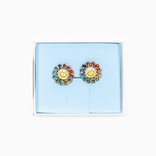 Load image into Gallery viewer, Takashi Murakami x Liquem - Flower Clip-On Earrings (Rainbow)
