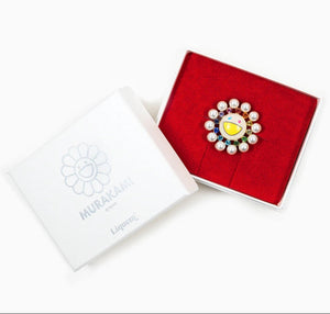 Takashi Murakami x Liquem - Pearl Flower Lapel Pin