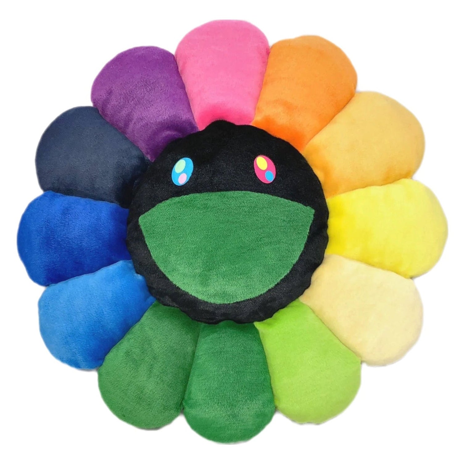 Takashi Murakami - Flower Pillow - Rainbow & Black (1 Meter)