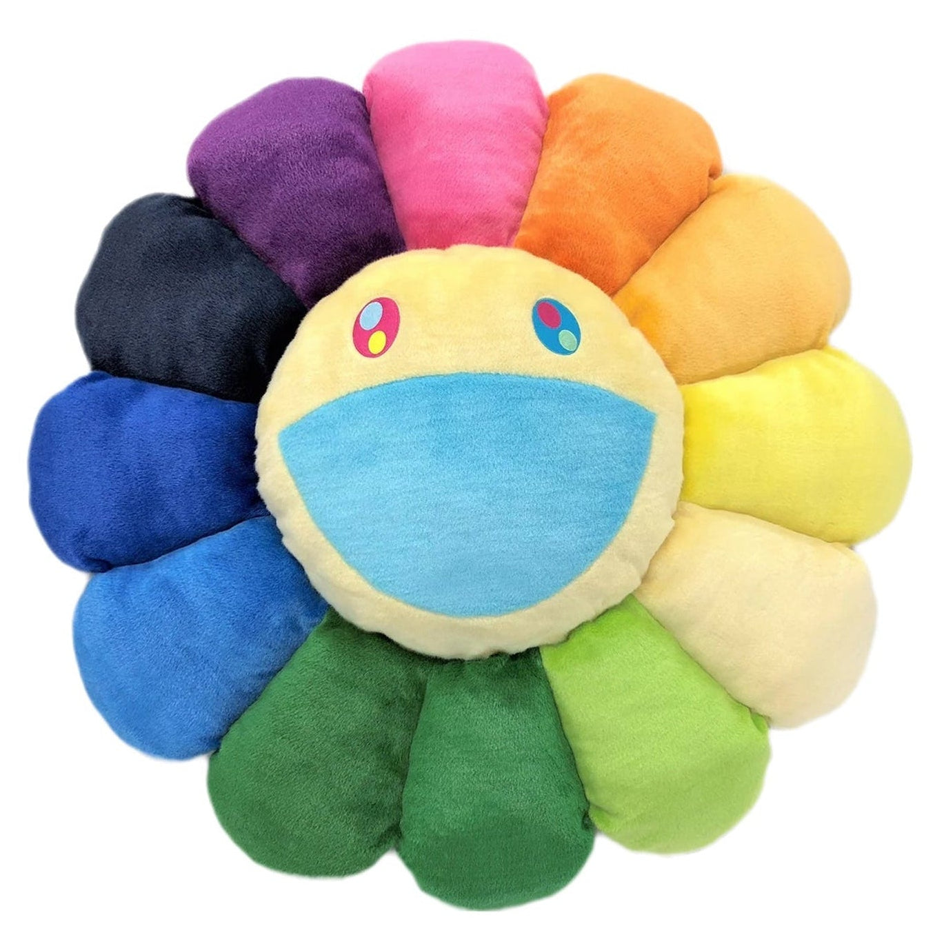 Takashi Murakami - Flower Pillow - Rainbow & White (1 Meter)