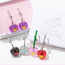 Load image into Gallery viewer, Takashi Murakami x Liquem - Cherry Earrings (Black)
