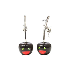 Takashi Murakami x Liquem - Cherry Earrings (Black) - Perrotin New