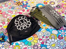 Load image into Gallery viewer, Takashi Murakami - Flower Face Mask (Moss Green)
