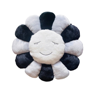 Takashi Murakami - Flower Pillow - Gray & Black (60cm)