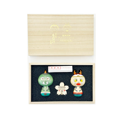 Takashi Murakami - Wind & Thunder God Kokeshi Dolls