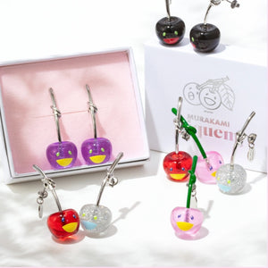 Takashi Murakami x Liquem - Cherry Earrings (Black)