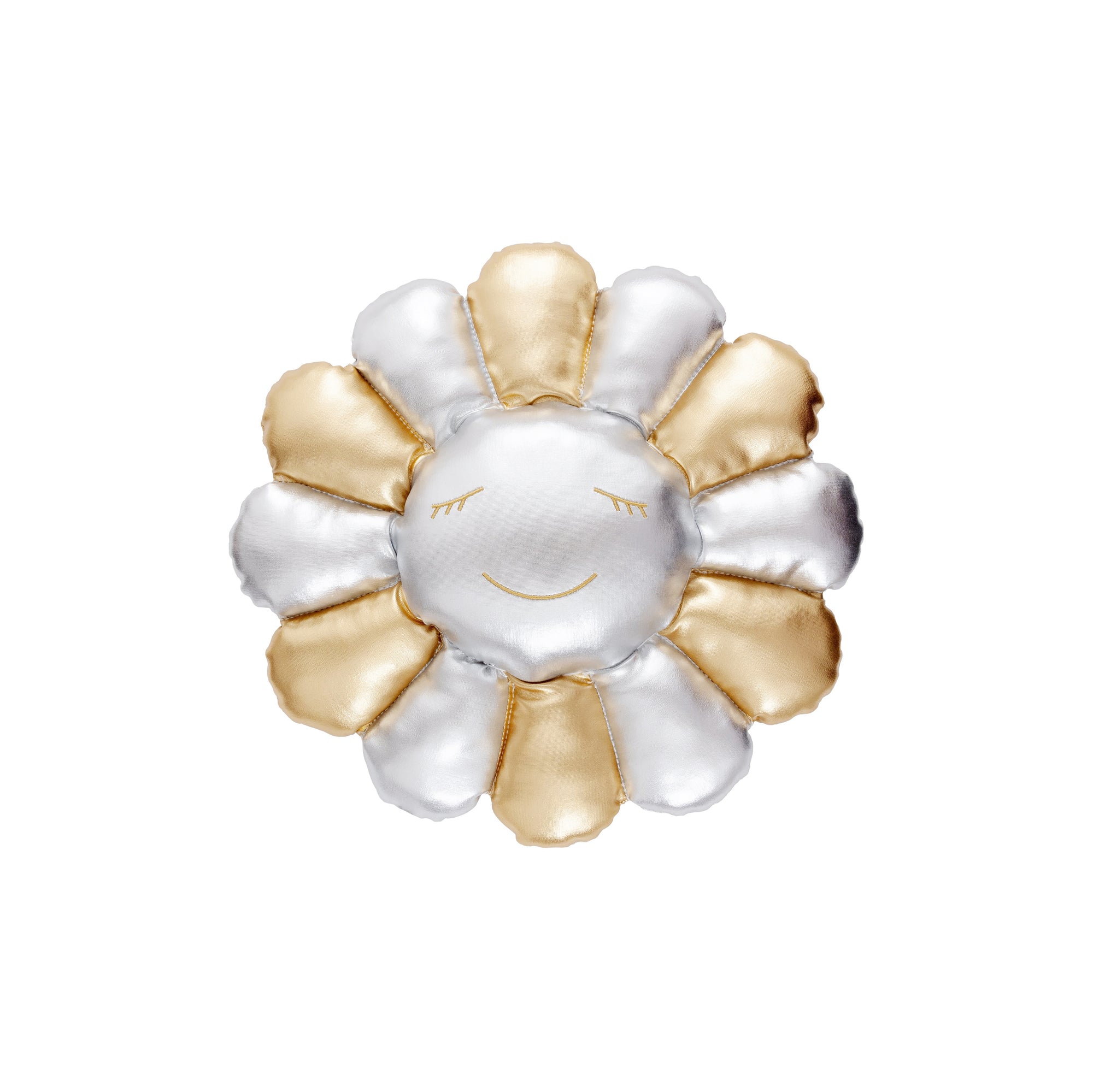 Takashi Murakami - Flower Pillow - Gold & Silver (60cm)