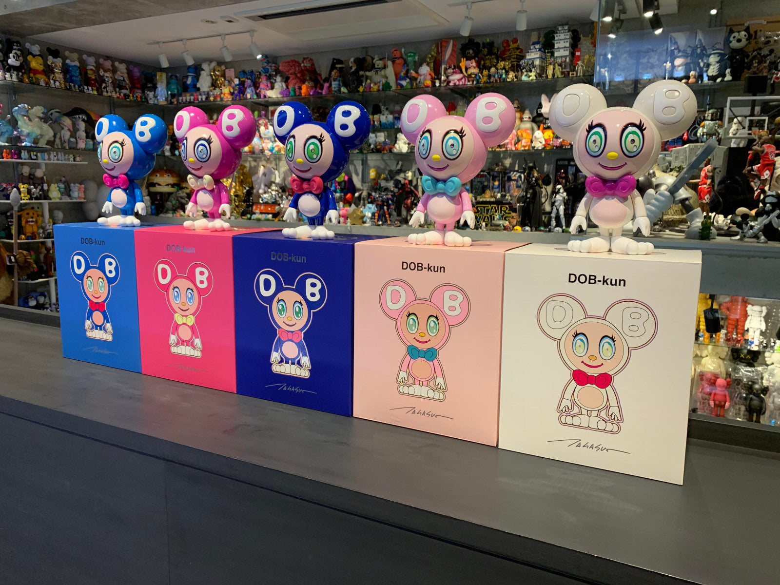 Takashi Murakami - DOB-kun (Fuschia Pink) Paulownia Box Edition 