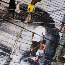Load image into Gallery viewer, JR - 28 Millimètres, Women Are Heroes, Action dans la Favela Morro da Providência, Escalier, close-up, Rio de Janeiro, Brésil, 2008, 2022
